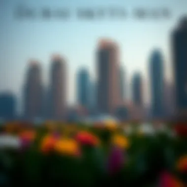 A vibrant Dubai skyline showcasing modern architecture