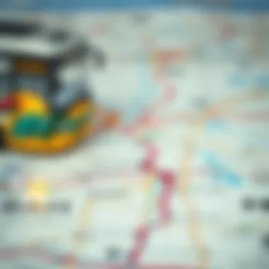 A map displaying the intercity bus routes in Sharjah