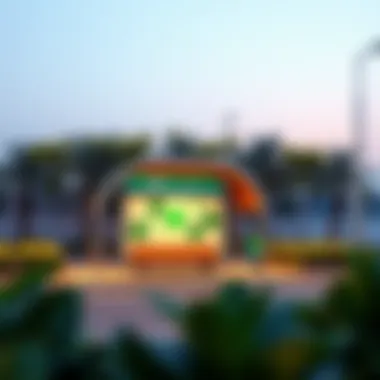 An environmentally friendly bus stop in Sharjah