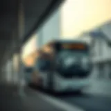 A modern intercity bus in Sharjah