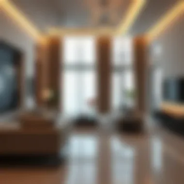 Luxurious interiors of a model home in Joy at Arabian Ranches III reflecting modern design