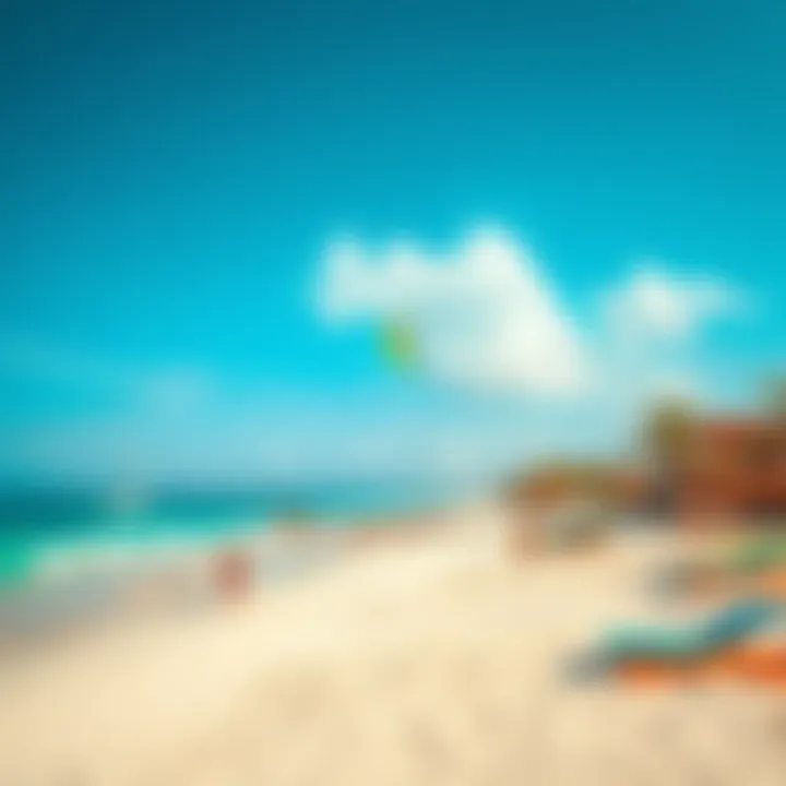 Kite Beach - A Pristine Coastal Retreat A panoramic view of Kite Beach showcasing its pristine sands and vibrant atmosphere.