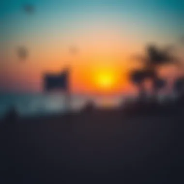 Sunset Over Kite Beach - A Cultural Emblem A vibrant sunset scene over Kite Beach, highlighting its cultural significance.