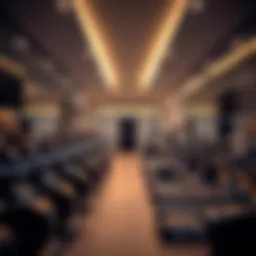 Elegant interior of a ladies' gym featuring modern equipment