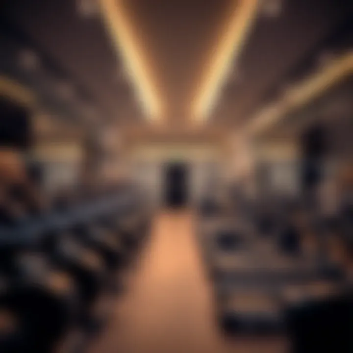 Modern Ladies' Gym Interior Elegant interior of a ladies' gym featuring modern equipment