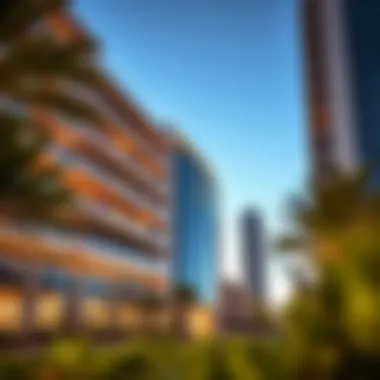 Exterior view of the Lama Building showcasing modern architecture