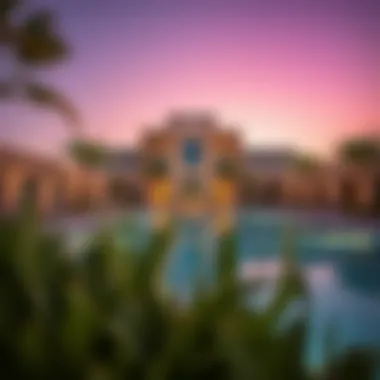 Luxurious resort in Abu Dhabi with stunning architecture