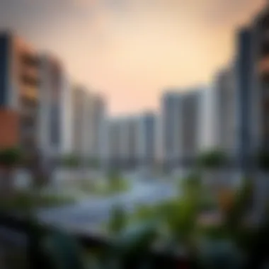 Modern residential complexes in Mamzar Sharjah