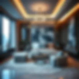 Luxurious master bedroom in Dubai showcasing modern decor