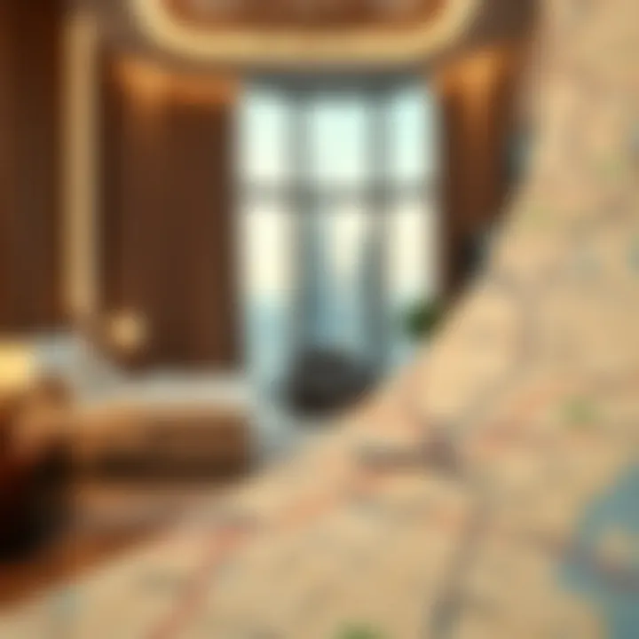 Exploring Dubai's Top Rental Locations Map highlighting popular rental areas in Dubai