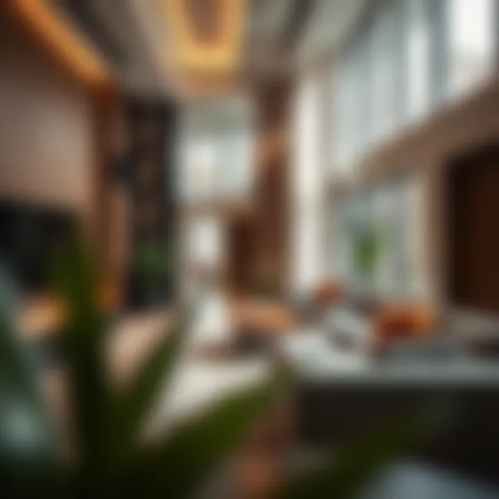 Contemporary Interior of Midtown Deyaar Contemporary interior design of a residential unit in Midtown Deyaar