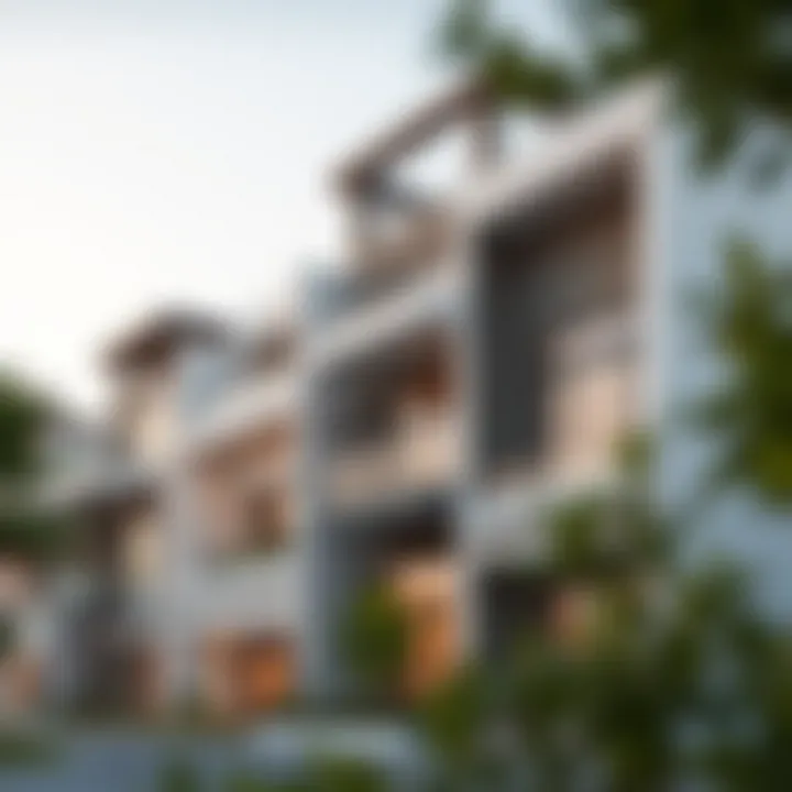 A modern residential building in Moileh highlighting the vibrant real estate market