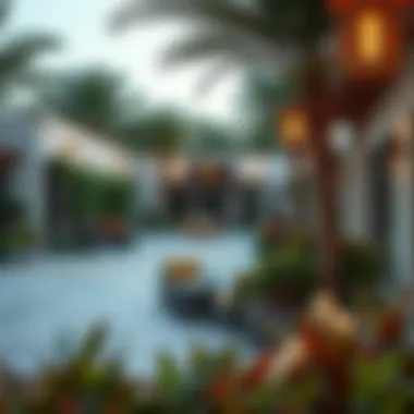 Outdoor area of Mudon Community Centre designed for social interactions