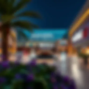 Exterior view of Nakheel Mall showcasing modern architecture