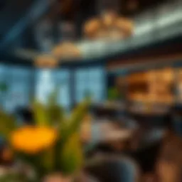 Elegant dining setting at Nation Tower