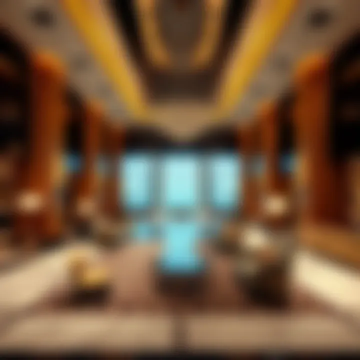 Luxurious hotel lobby in Bur Dubai