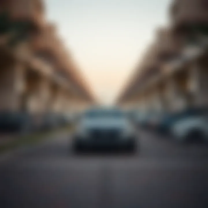 Residential Parking Options A serene residential parking area illustrating home buyer options