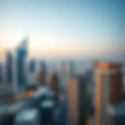 Aerial view of Dubai skyline showcasing modern architecture