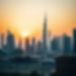 A stunning skyline view of Dubai showcasing iconic architecture