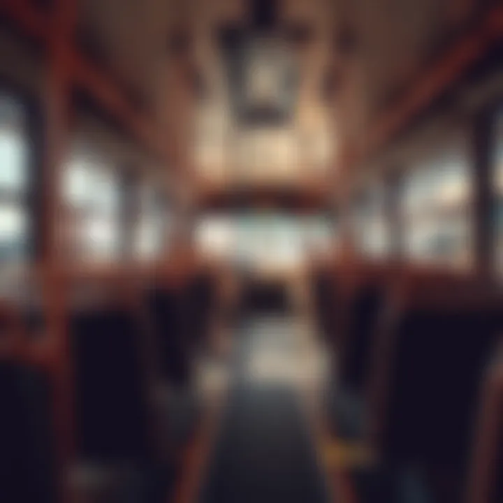 Comfortable Interior of E400 Bus Interior of an E400 bus showcasing passenger comfort