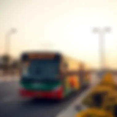 Scenic View of E400 Bus Route Scenic view of the E400 bus on its route