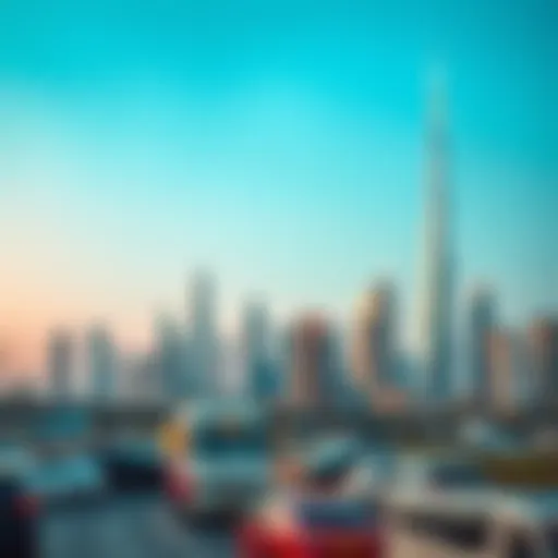 Skyline of Dubai showcasing modern real estate developments