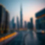 Dubai Skyline and Expats' Financial Journey Dubai skyline showcasing modern architecture