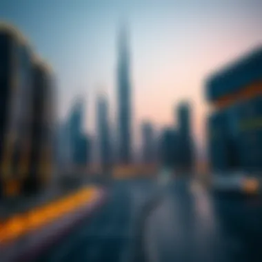 Dubai Skyline and Expats' Financial Journey Dubai skyline showcasing modern architecture