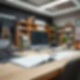 A virtual workspace showcasing online contract details