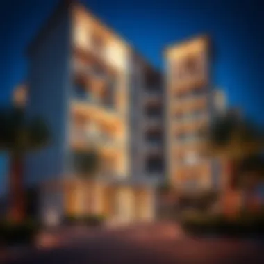 Stylish Apartments in Nad Al Hamar Modern apartment exterior in Nad Al Hamar