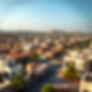 Overview of Nad Al Hamar Landscape Scenic view of Nad Al Hamar neighborhood