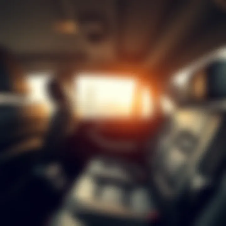 Comfortable taxi interior