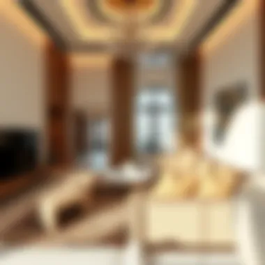 Luxurious interior spaces within Neva Residence