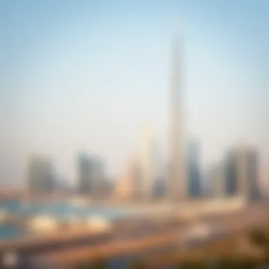 Skyline view of Dubai featuring Oro24 developments