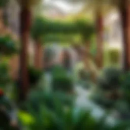 Lush greenery and serene pathways of Oxford Gardens