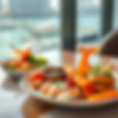 A vibrant plate showcasing diverse culinary dishes