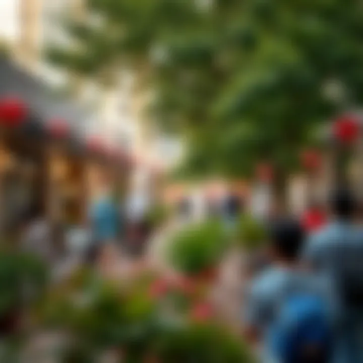 Vibrant community atmosphere around Parkside B Residence