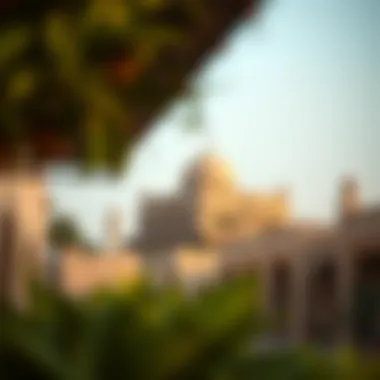 Serene landscape of Al Fahidi Historic District with traditional architecture.