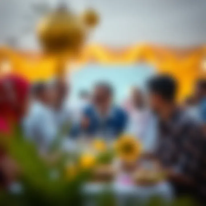 Community gathering during religious holidays in the UAE