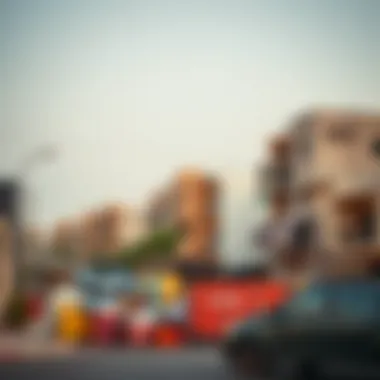 A vibrant community illustrating socio-economic diversity in Dubai