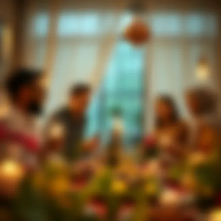 Joyous Family Gathering for Iftar Gathering of families for Iftar