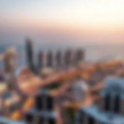 A panoramic view of Ras Al Khaimah's skyline showcasing modern architecture.