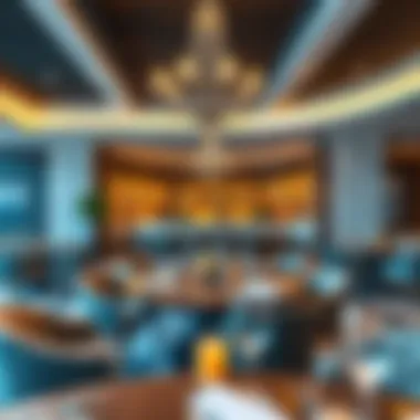 Dining Area Showcasing Gourmet Culinary Options Dining area showcasing gourmet culinary options