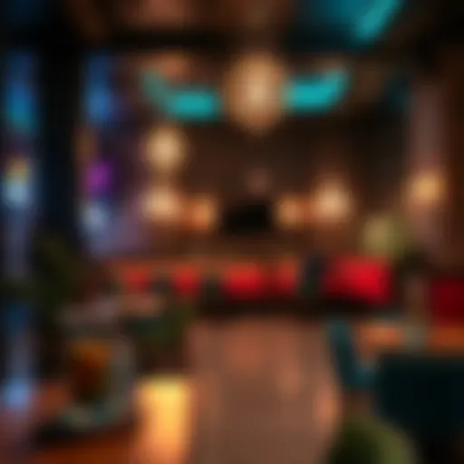 Shisha Café Ambiance in JBR A cozy shisha café ambiance with vibrant décor