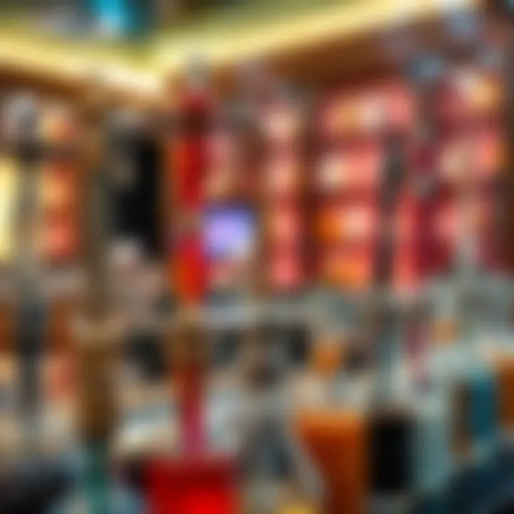 An exquisite range of shisha flavors on display