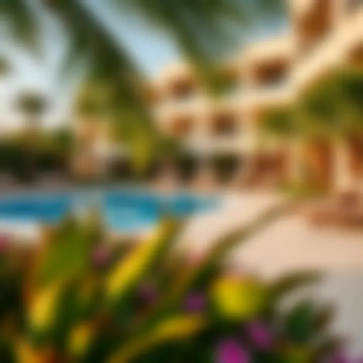 Community amenities of Sobha Creek Vista including pool and garden