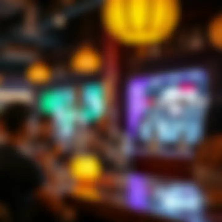 An engaging social gathering at a shisha café