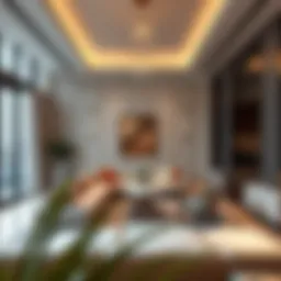 A luxurious apartment interior showcasing the essence of Dubai's real estate.