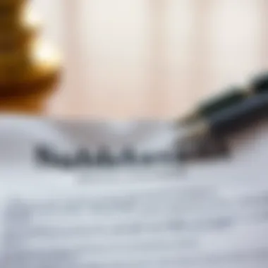 Rental Contract with Subleasing Terms A detailed view of a rental contract highlighting subleasing terms.