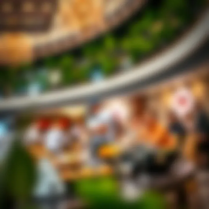 Luxurious dining options within Sunset Mall